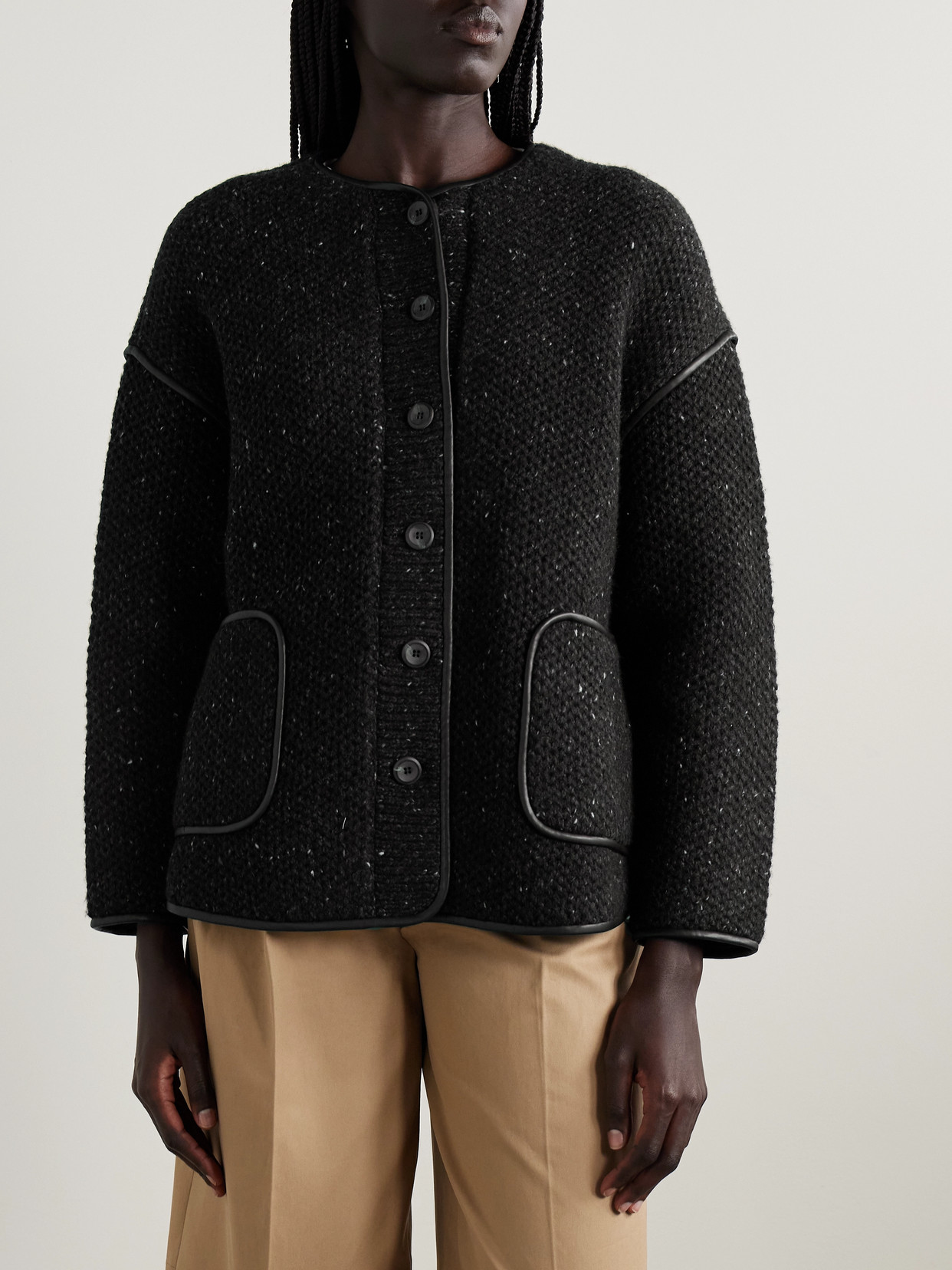 Altuzarra Medrano Honeycomb-knit Wool-blend Jacket