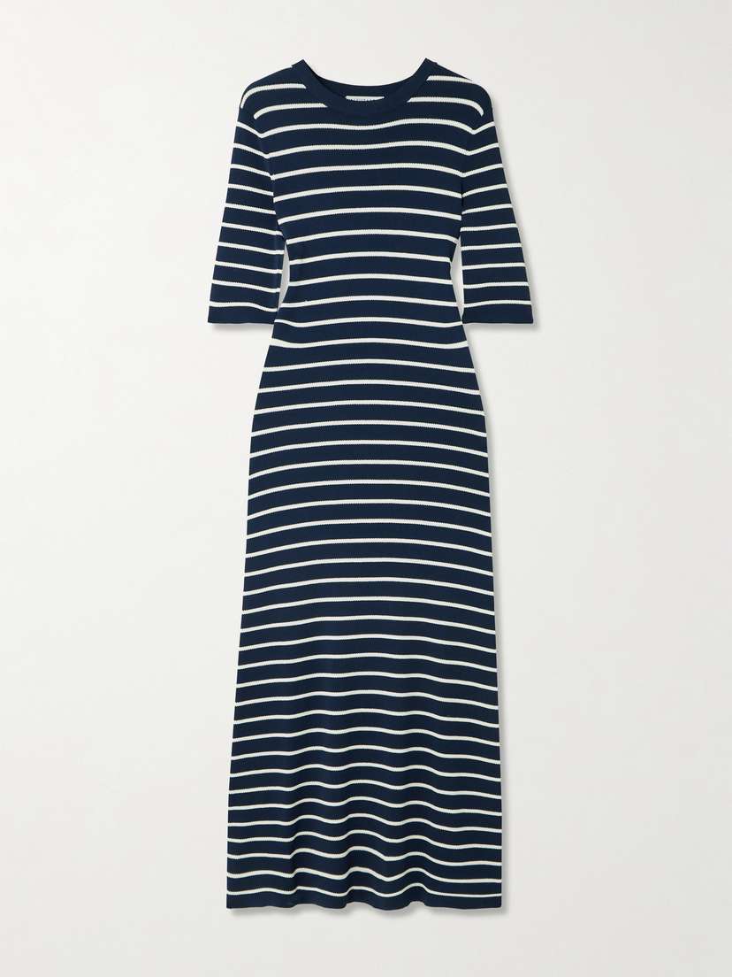 Altuzarra Kitty Striped Jersey Midi Dress