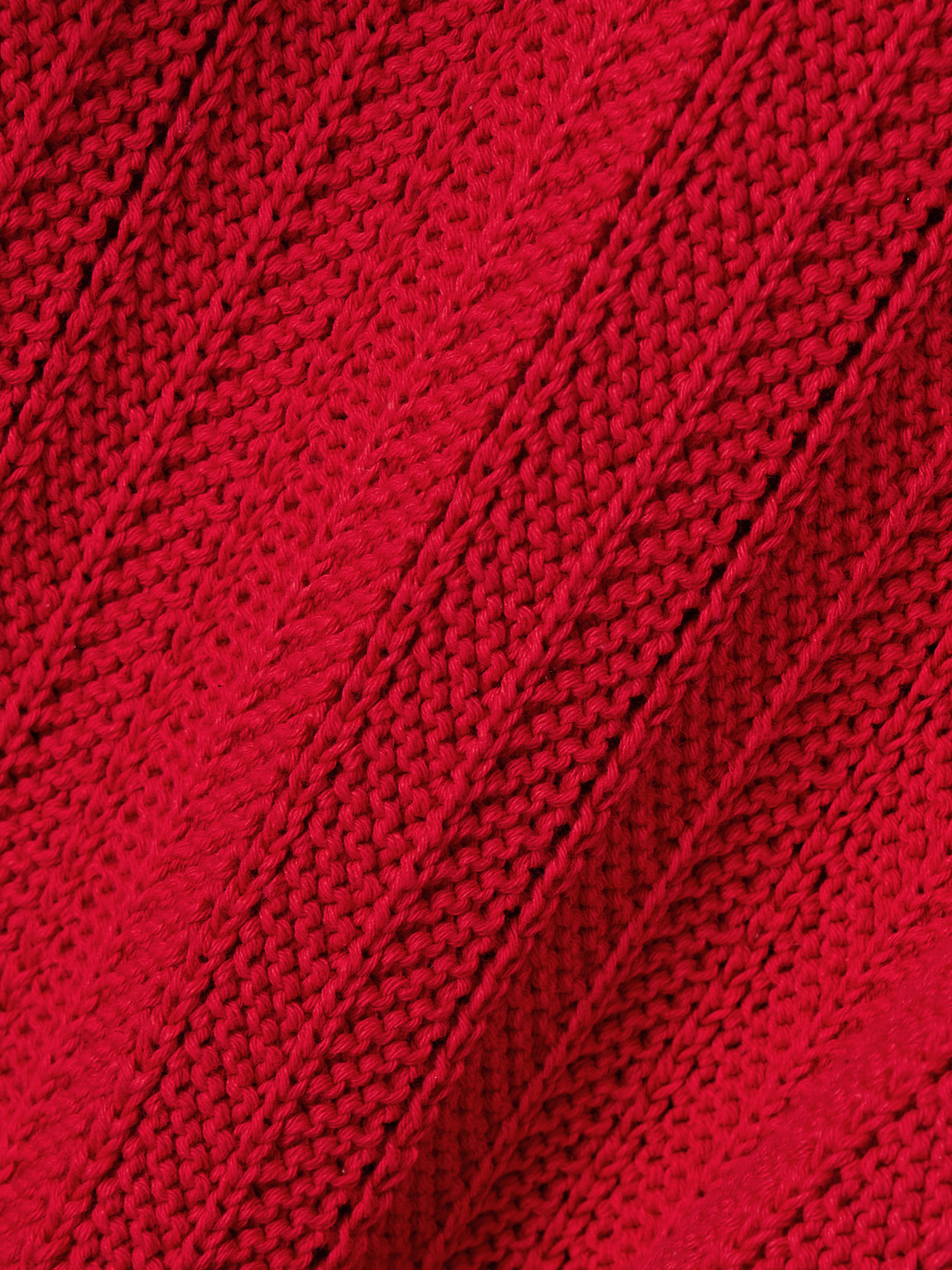 Altuzarra Sissi Ribbed Open-knit Organic Cotton Midi Dress In Red