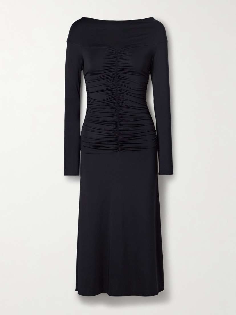 Altuzarra Callie Ruched Stretch-jersey Midi Dress
