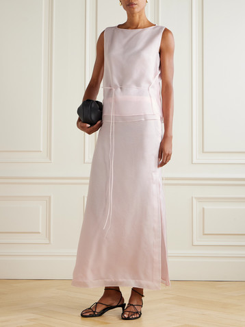 Altuzarra Siggi tie-detailed silk-organza top