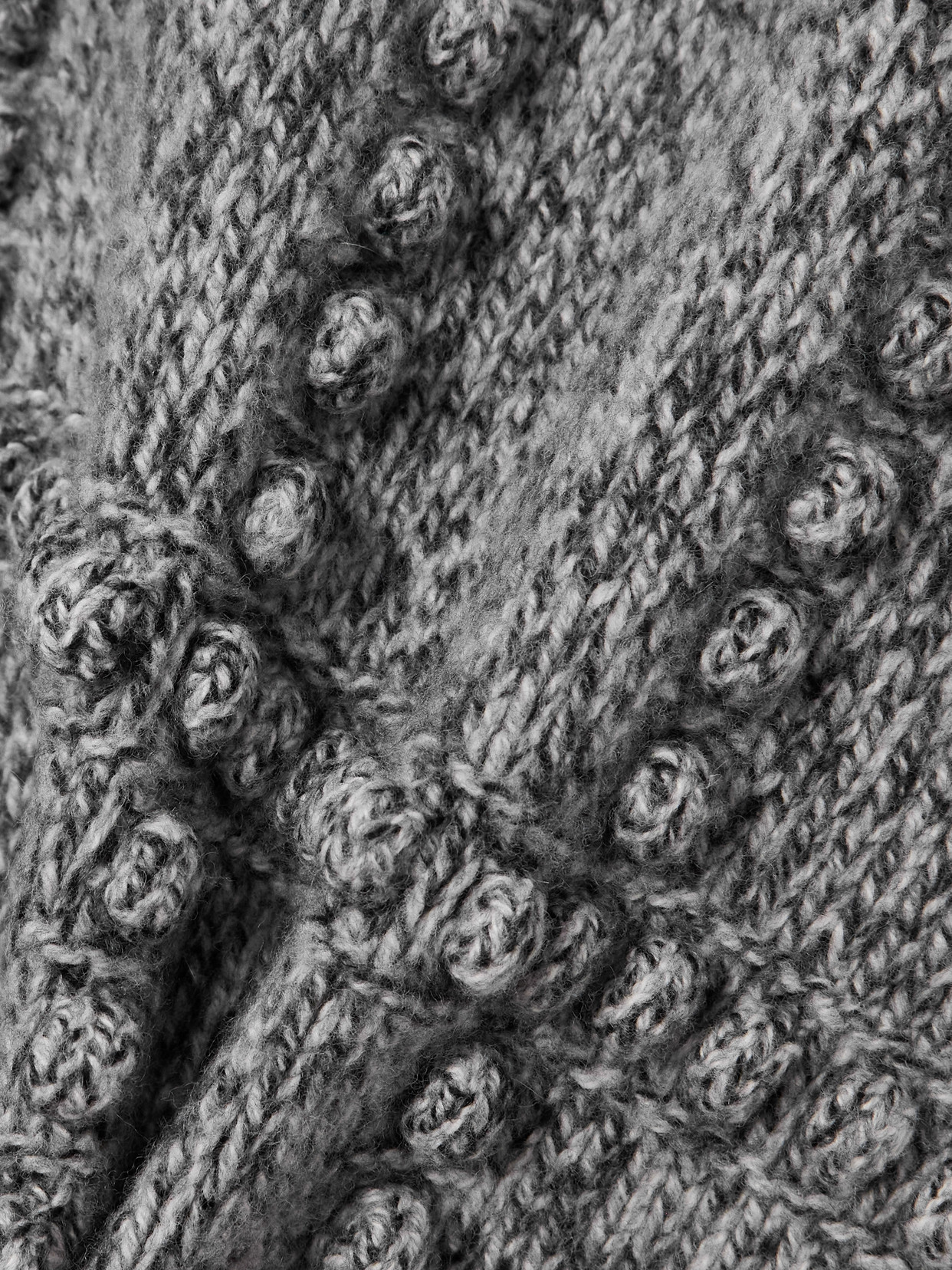 Altuzarra Mitch Textured Merino Wool Polo Sweater In Gray