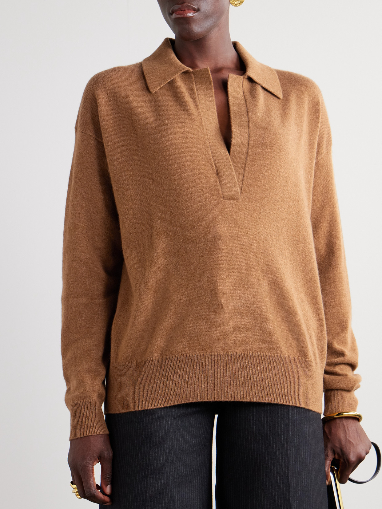 Altuzarra Zaq Cashmere Sweater In Brown
