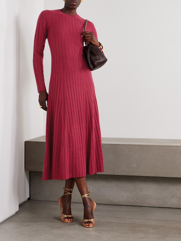 Altuzarra Gia ribbed wool and cashmere-blend maxi dress