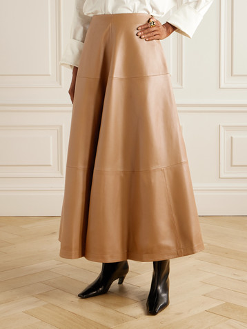 Altuzarra Varda leather maxi skirt