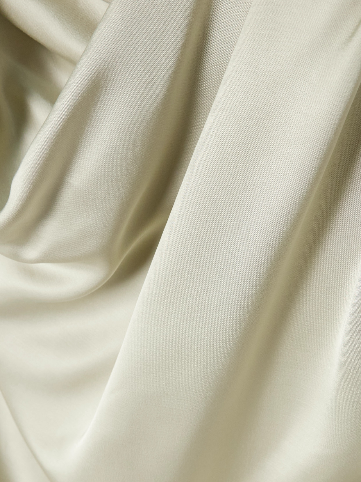 Sleary Draped Silk-Satin Top