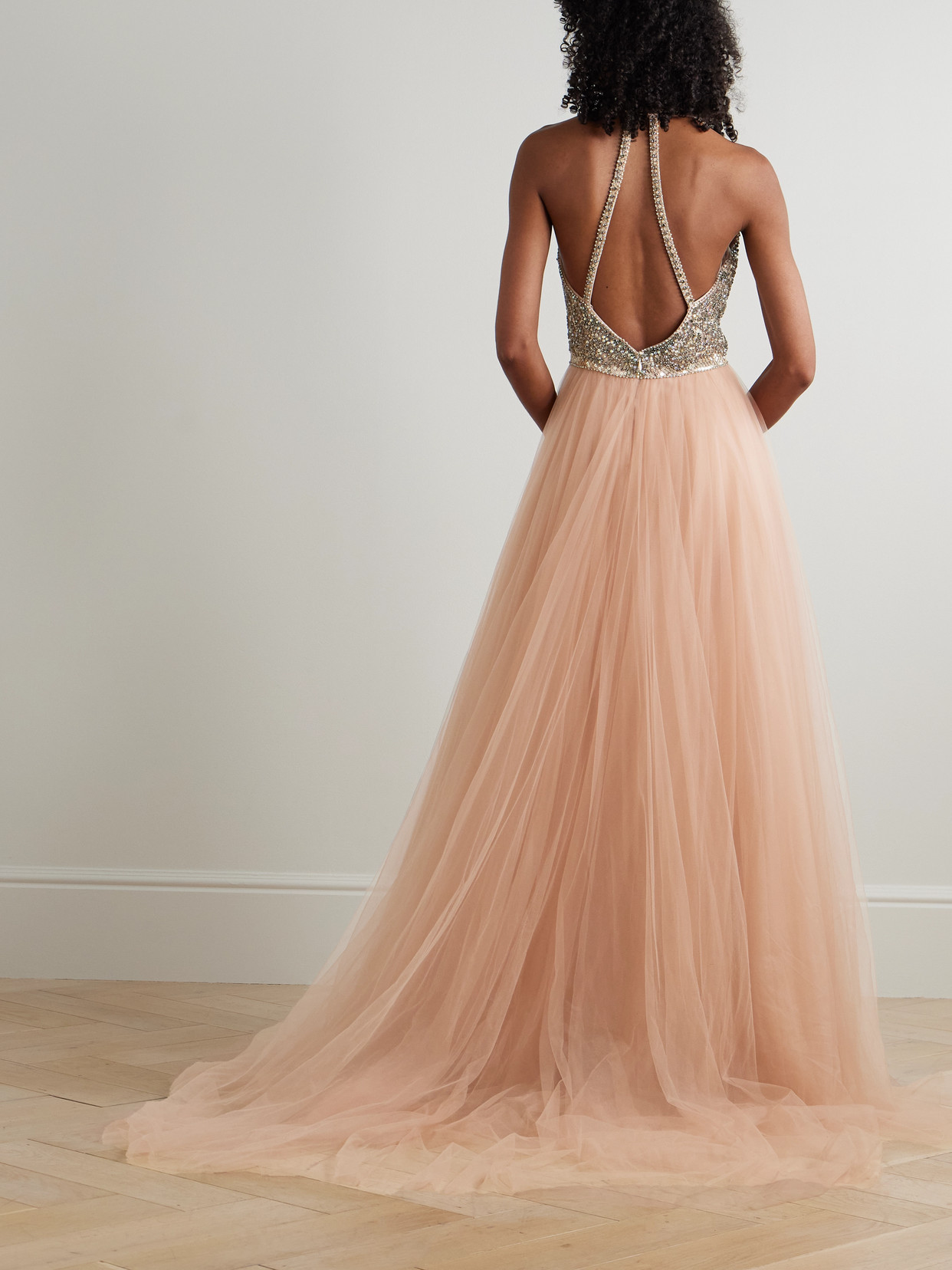 Jenny Packham Tidal Embellished Tulle Gown