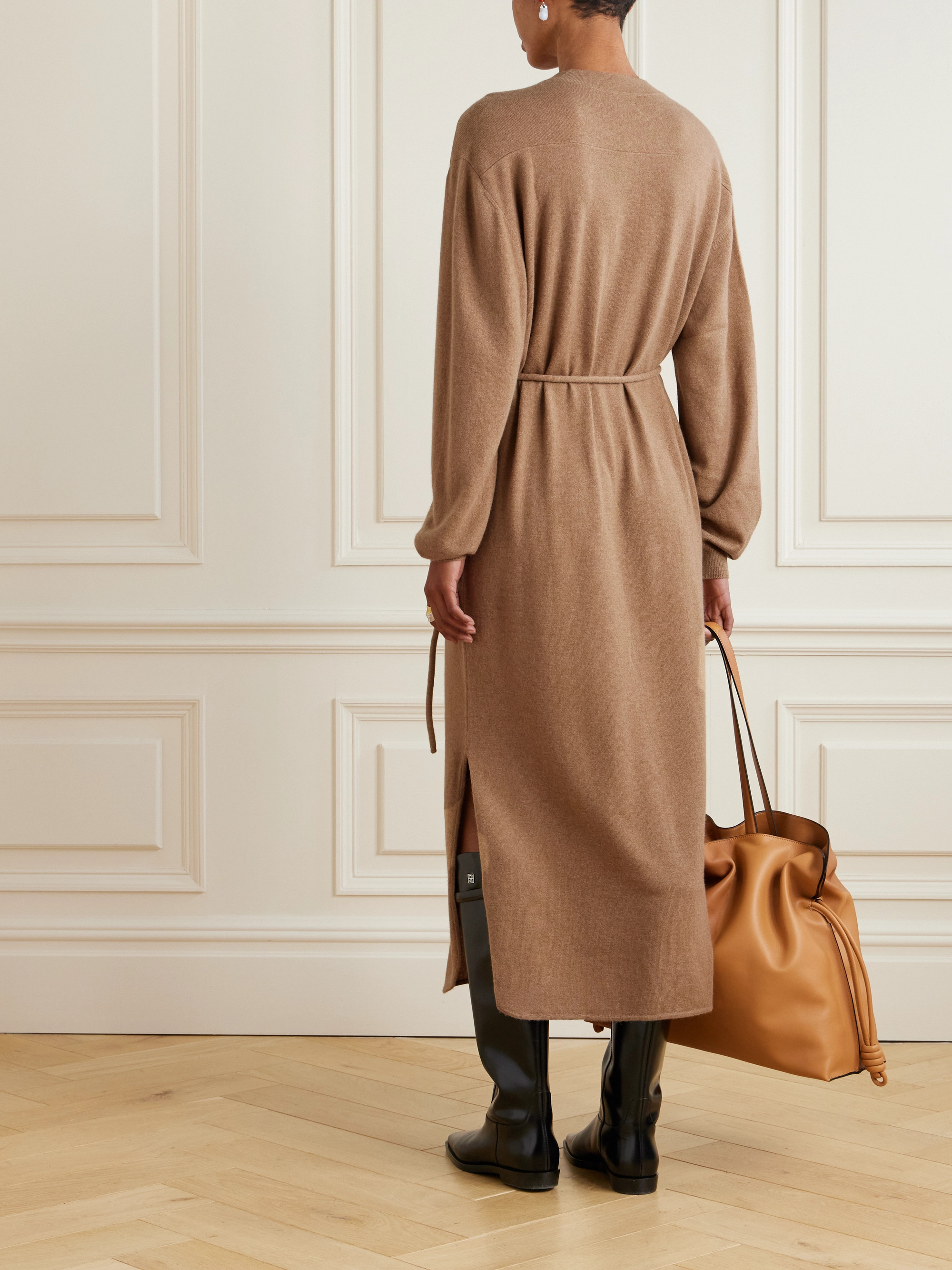 Le Kasha Darhan belted cashmere dress thumbnail