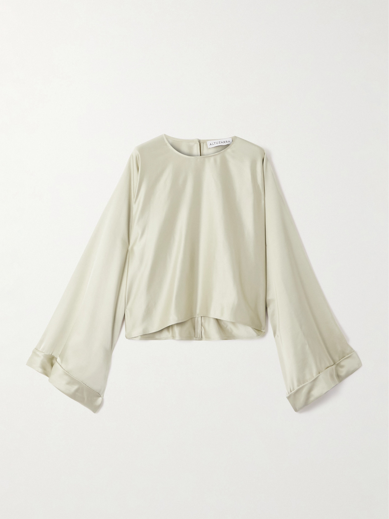 Altuzarra Jonty Satin Blouse In Neutral