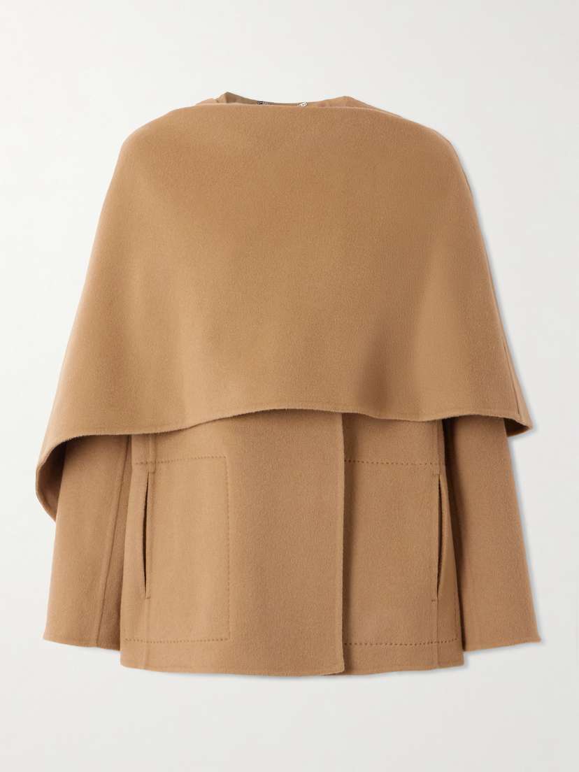 Altuzarra Dak Layered Draped Wool-blend Felt Coat