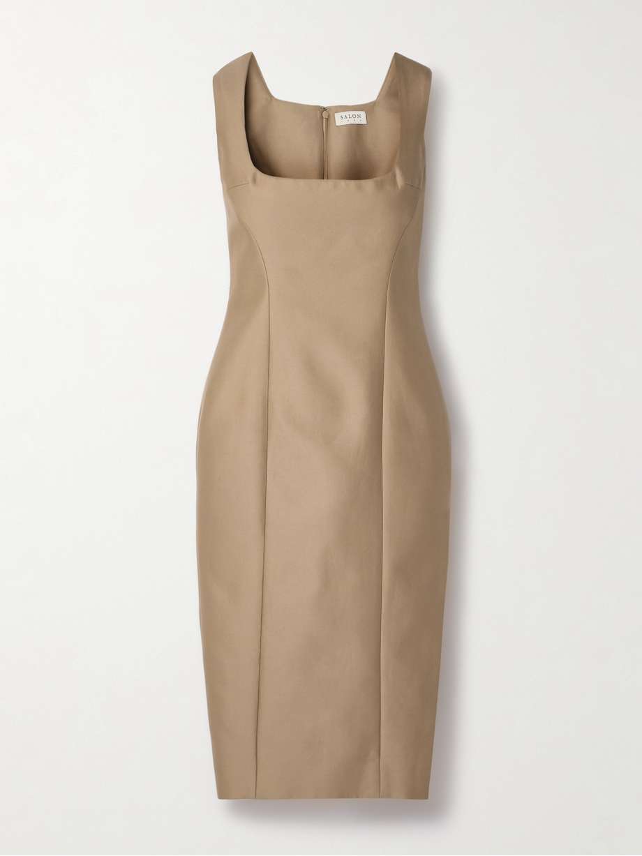 balestra cotton and silk-blend midi dress