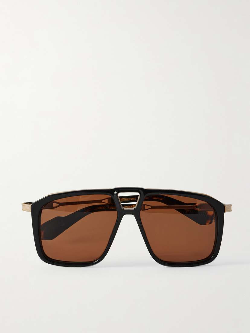 Jacques Marie Mage Savoy Aviator-style Titanium And Acetate Sunglasses