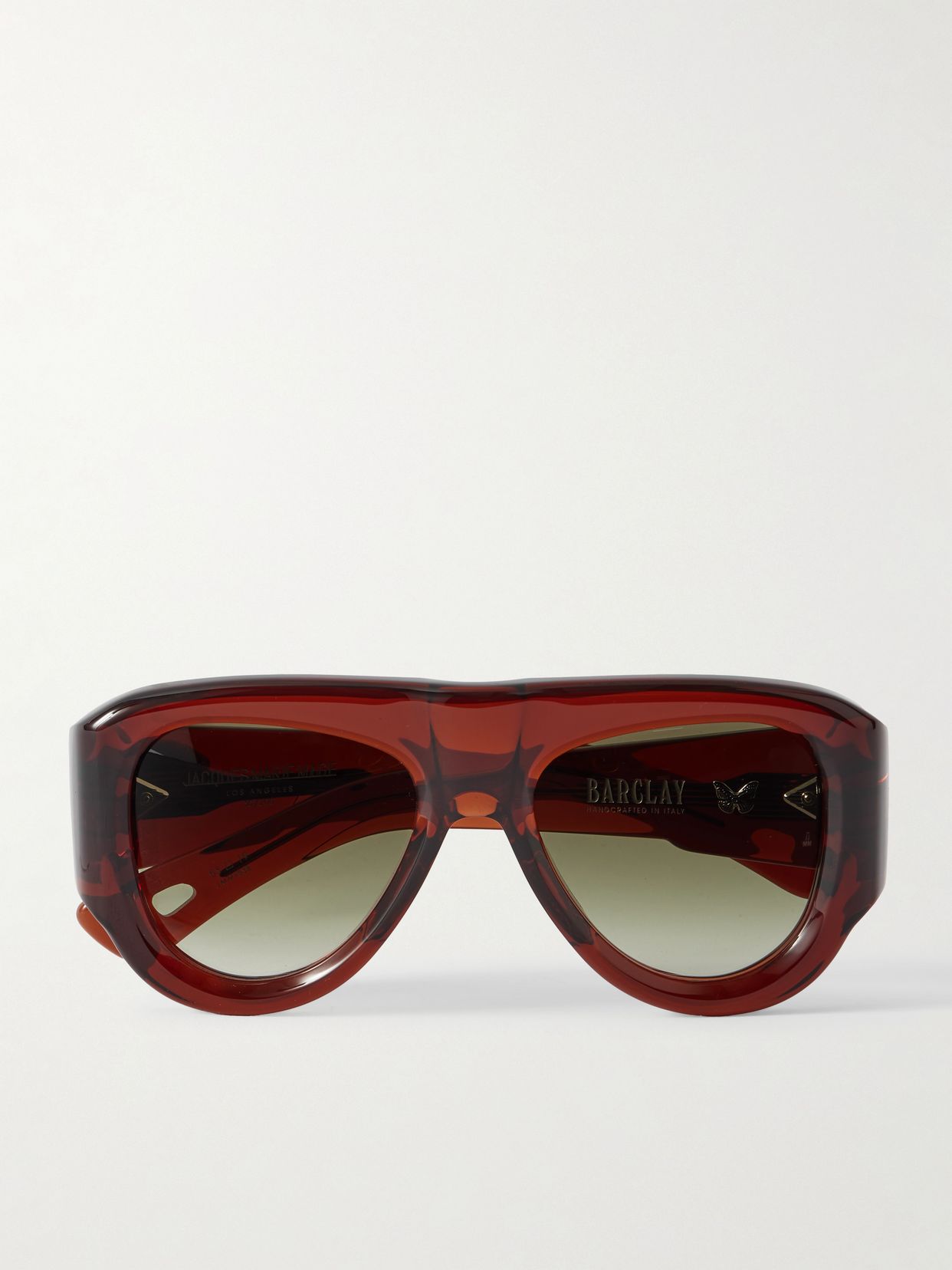 Barclay aviator-style acetate sunglasses