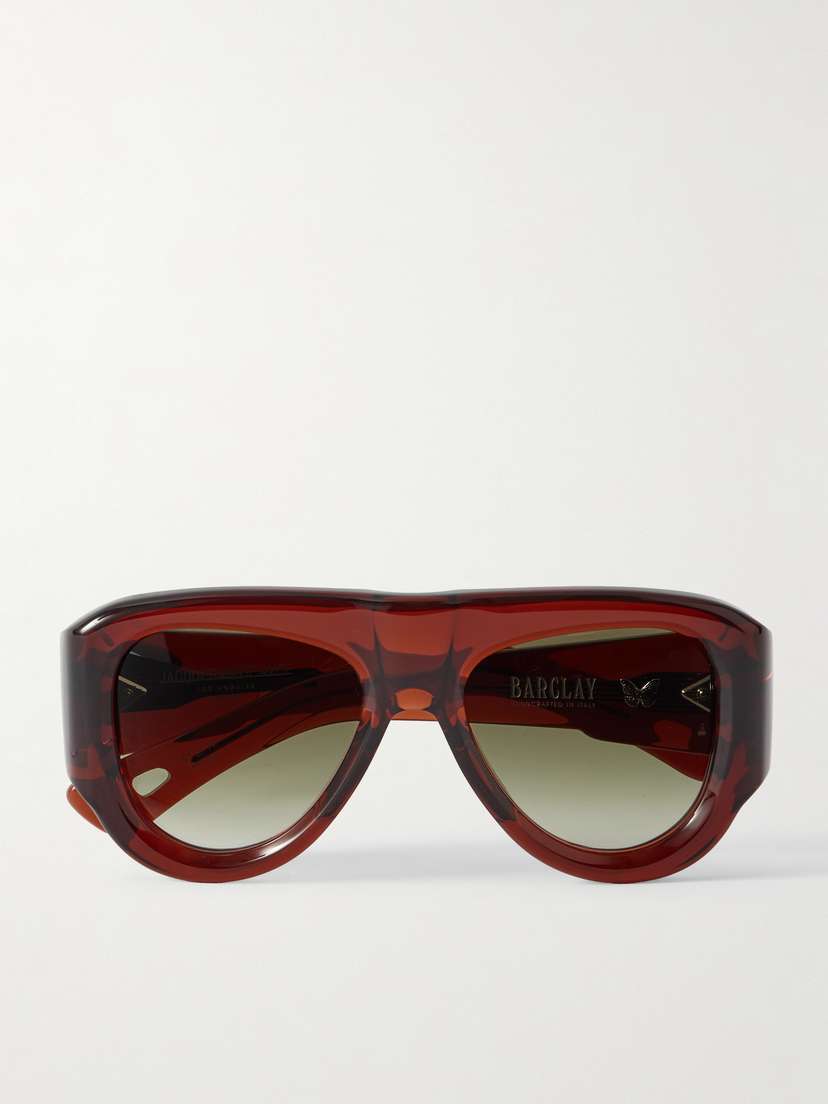 Jacques Marie Mage Barclay Aviator-style Acetate Sunglasses