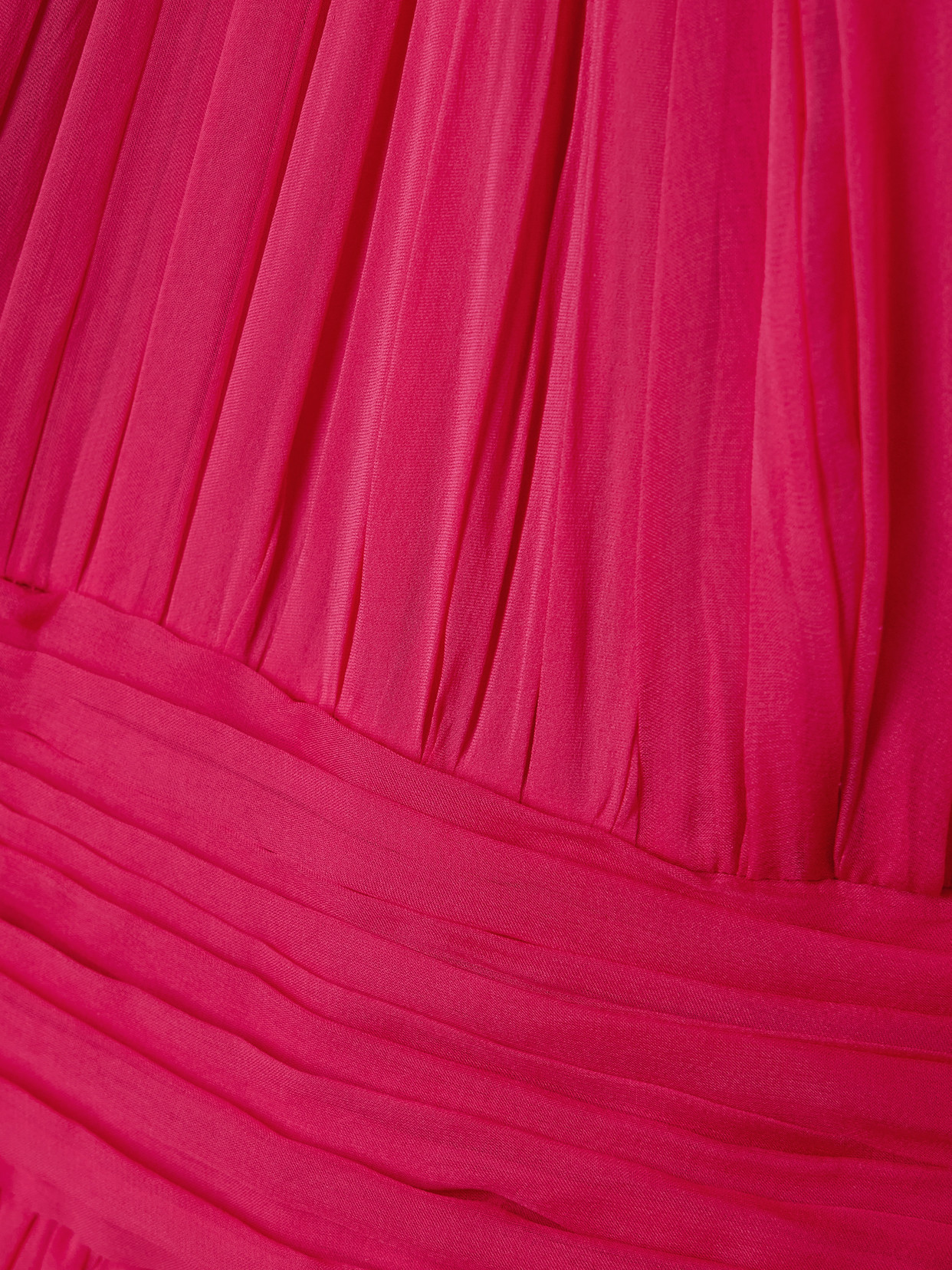Zuhair Murad Cape-effect Gathered Silk-chiffon Gown In Red