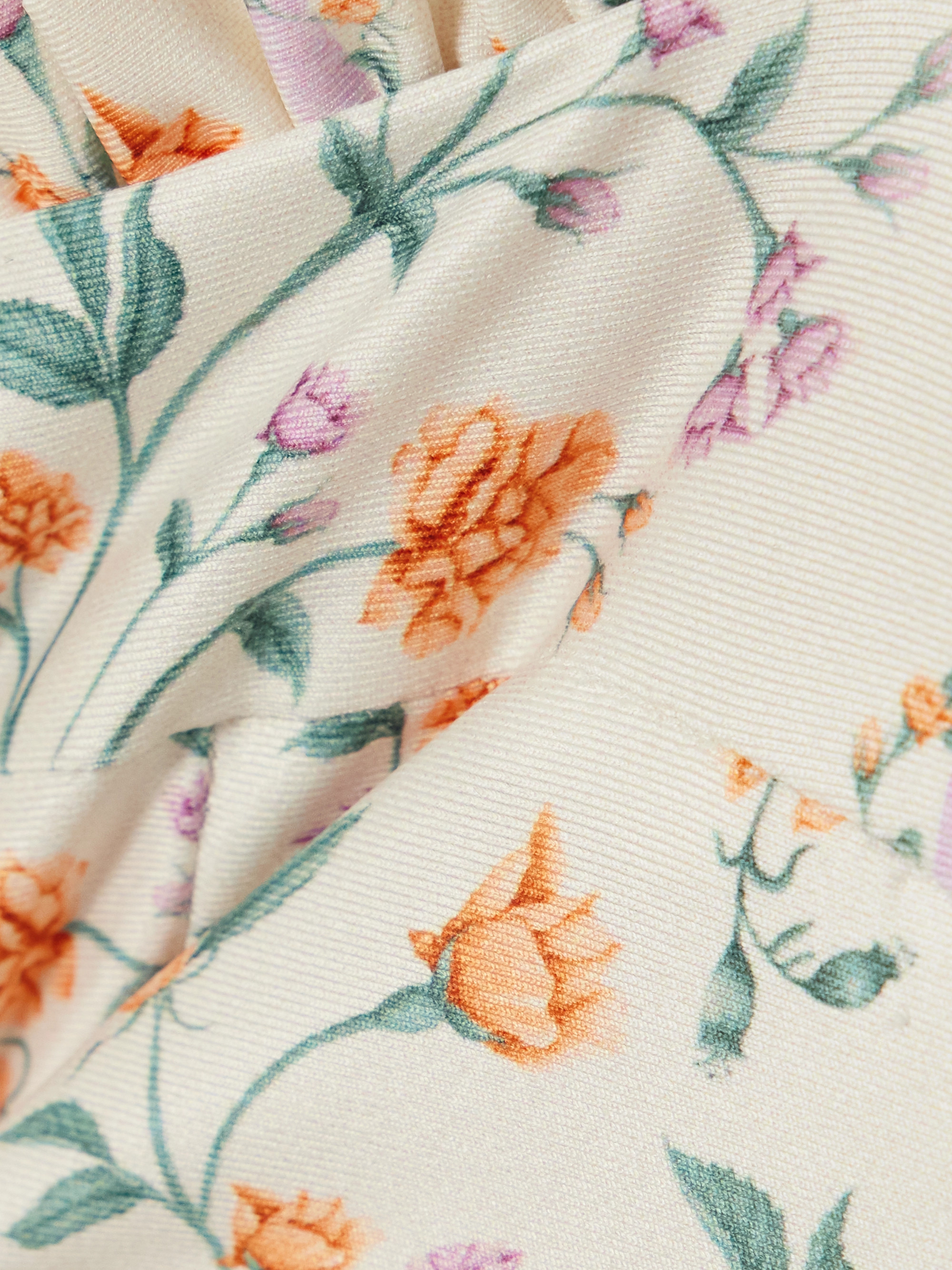 Agua by Agua Bendita Argaz Chinesis ruffled floral-print recycled bikini top thumbnail