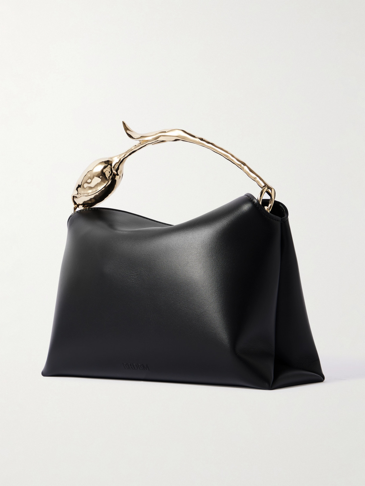 ERDEM BLOOM MIDI LEATHER SHOULDER BAG