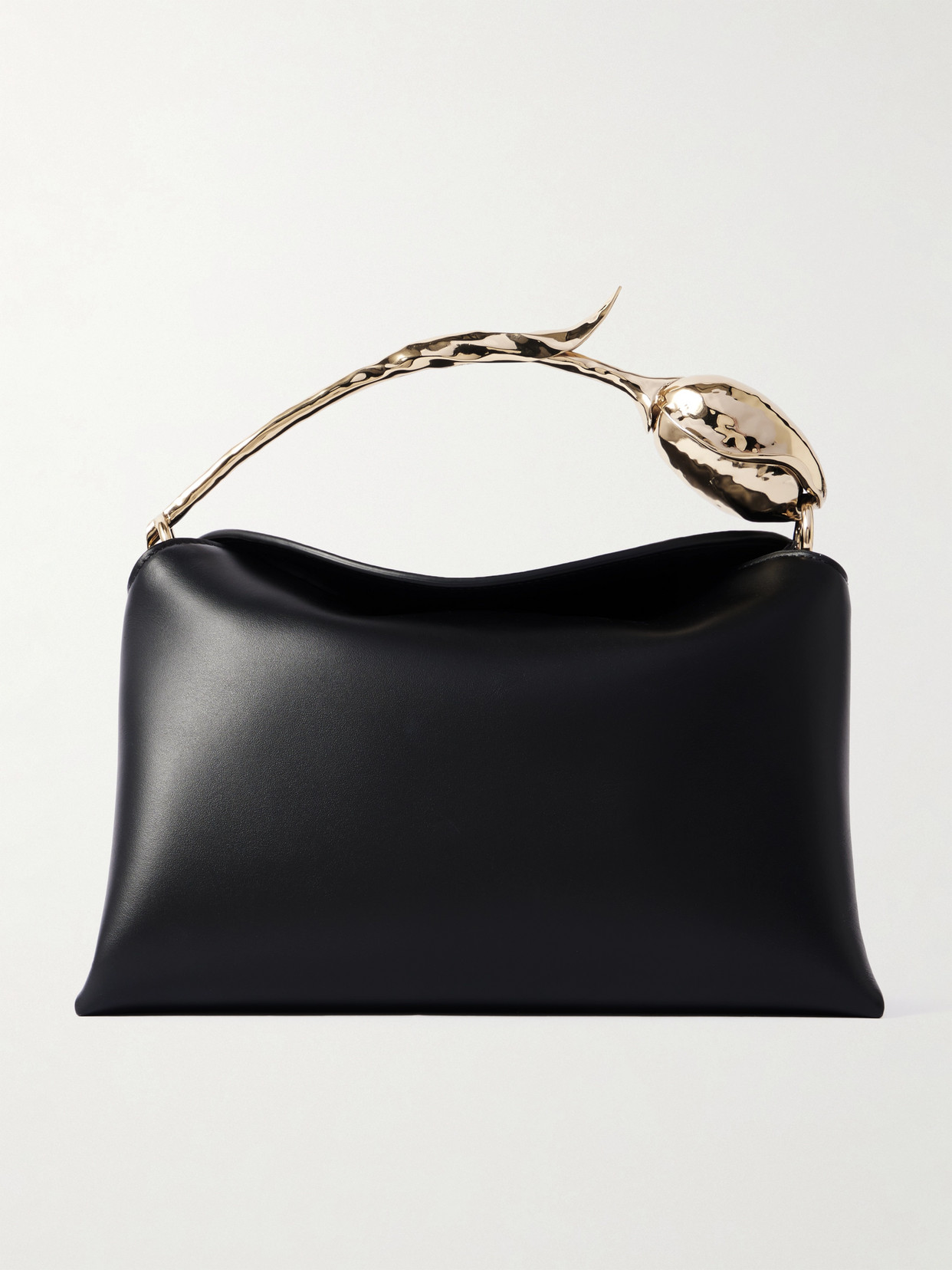 ERDEM BLOOM MIDI LEATHER SHOULDER BAG