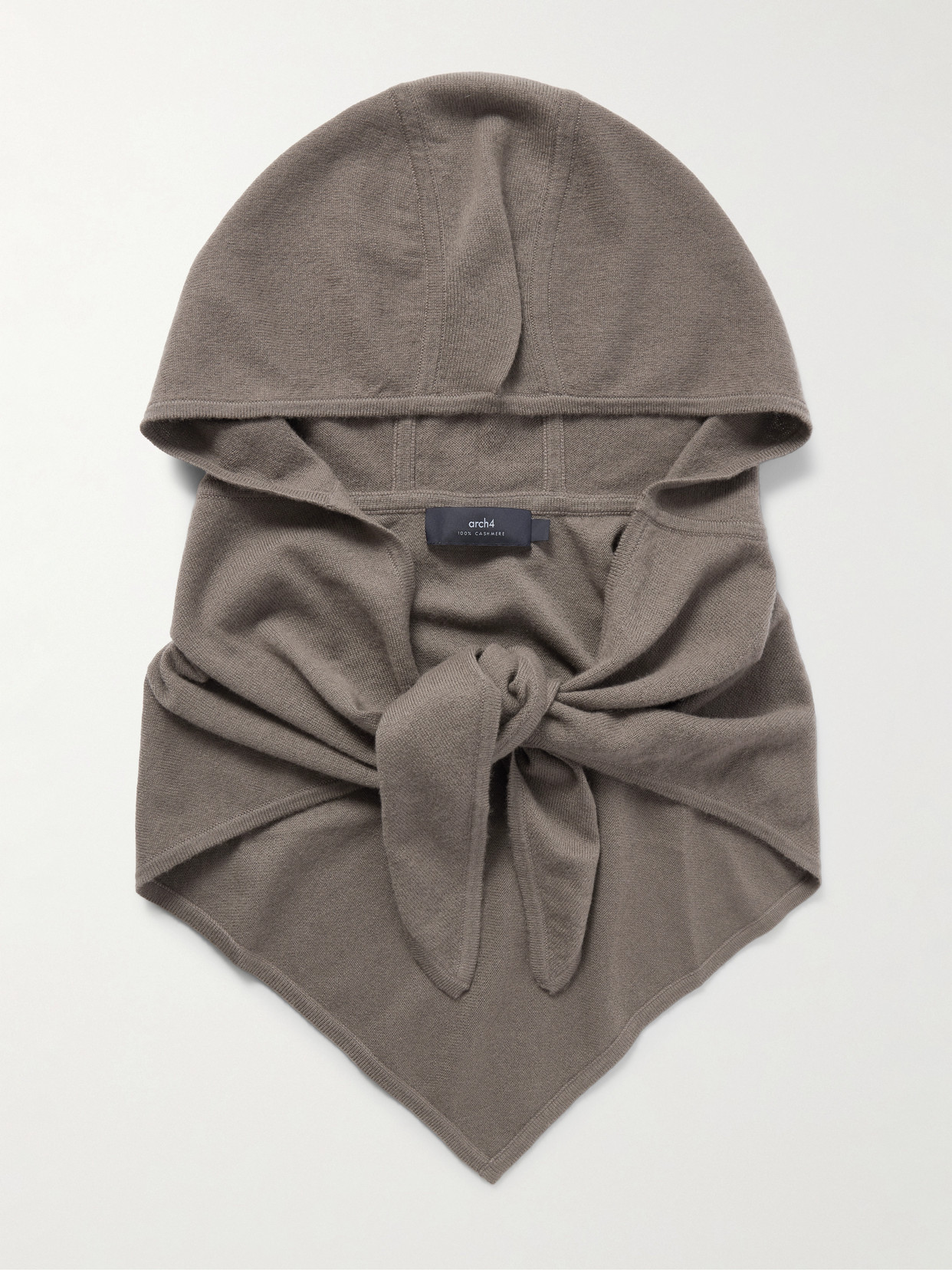 Arch4 Ziggy Hooded Cashmere Scarf In Gray