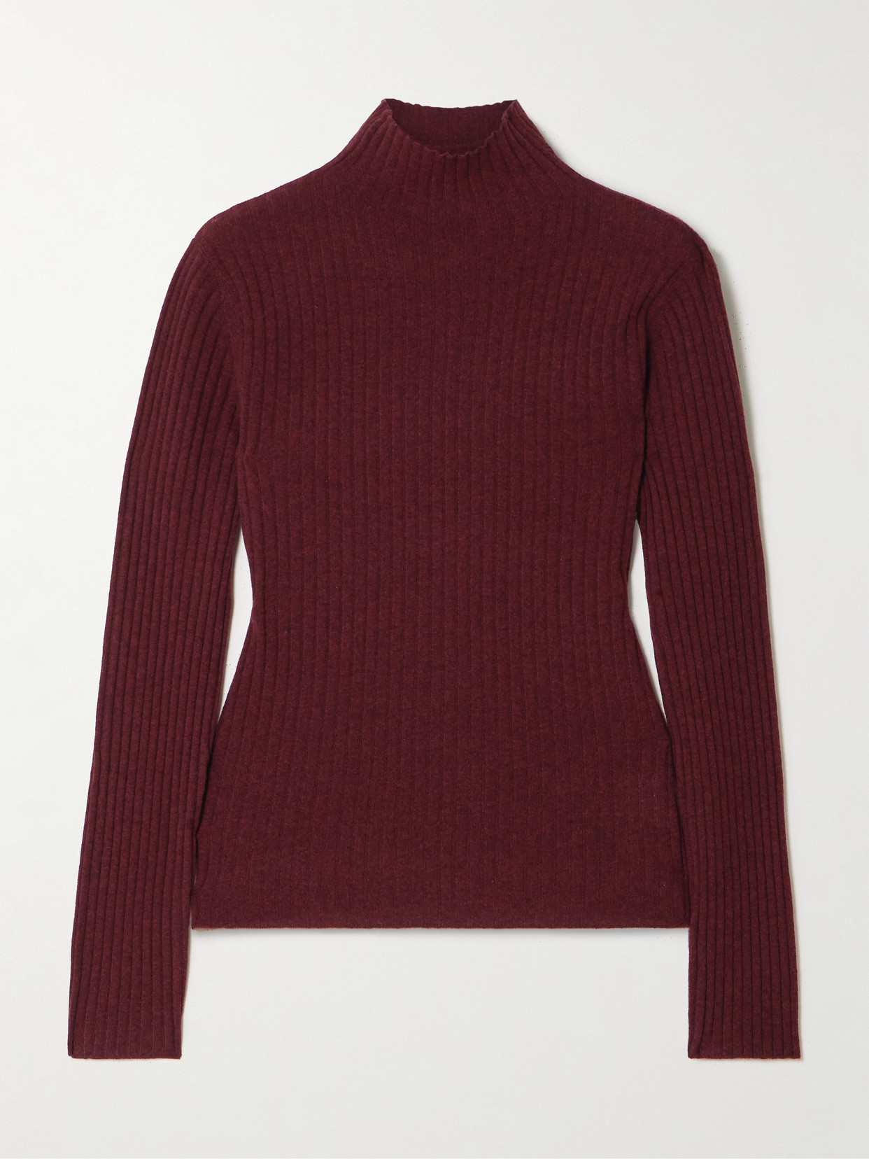 Arch4 Ariana Ribbed Cashmere Turtleneck Sweater In Brown
