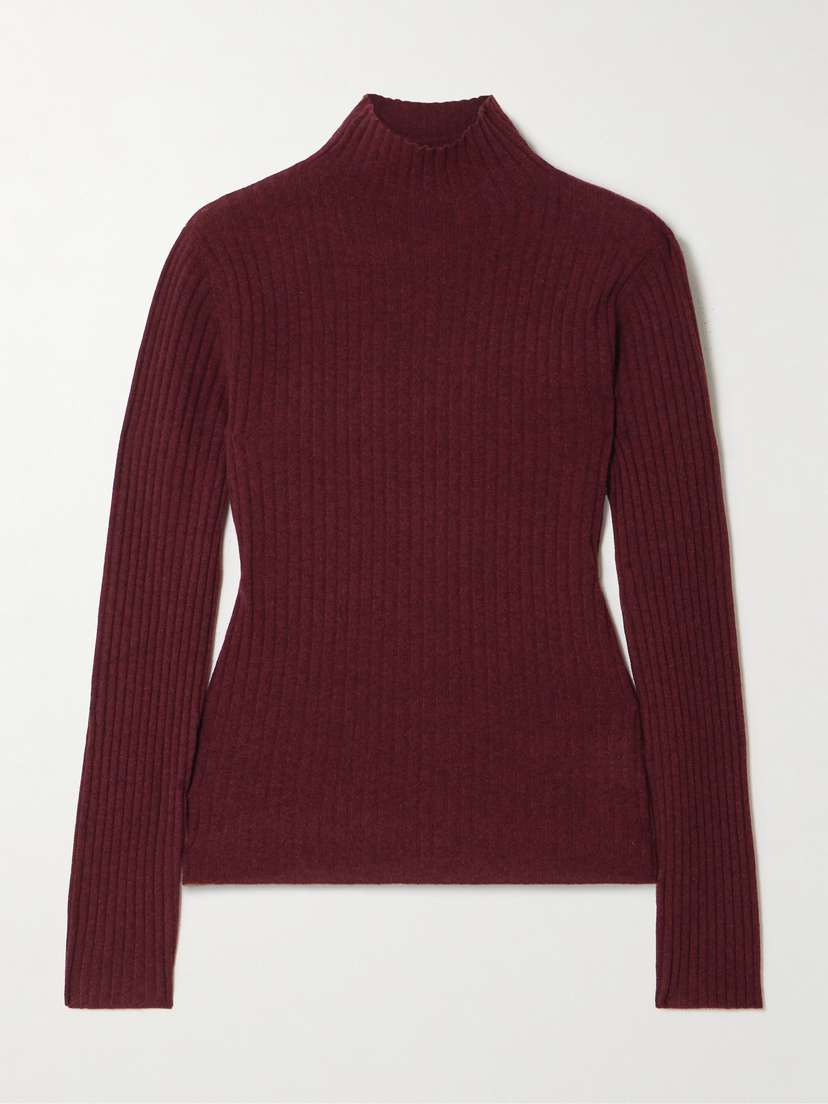 Arch4 Ariana Ribbed Cashmere Turtleneck Sweater