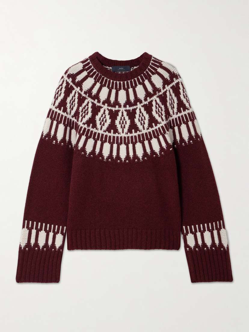 Arch4 Jackson Fair Isle Cashmere Sweater