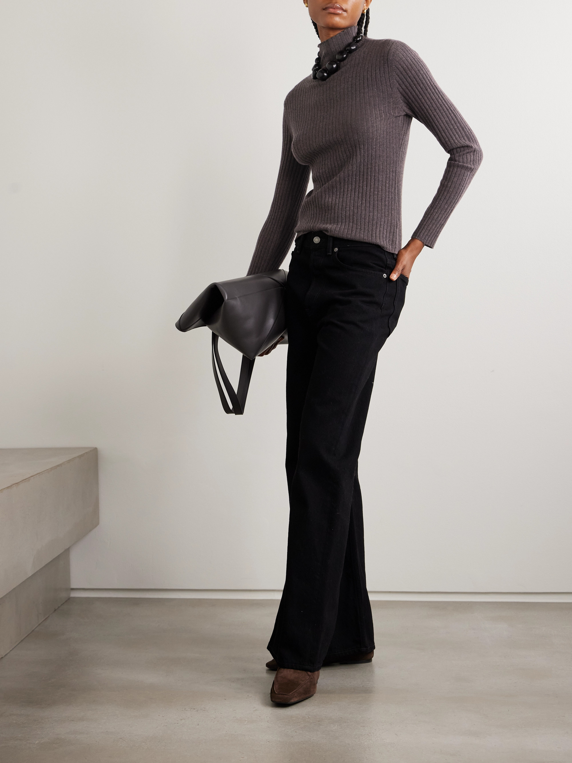 arch4 Ariana ribbed turtleneck cashmere sweater