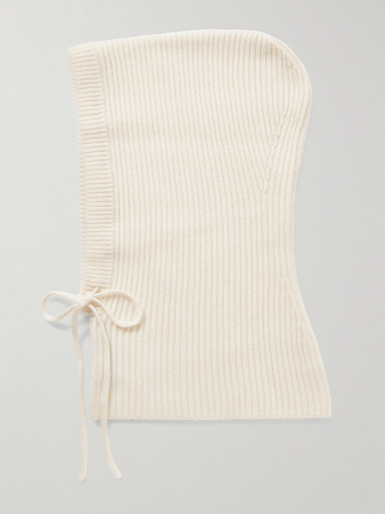 Arch4 Klosters Ribbed Cashmere Balaclava In Neutral