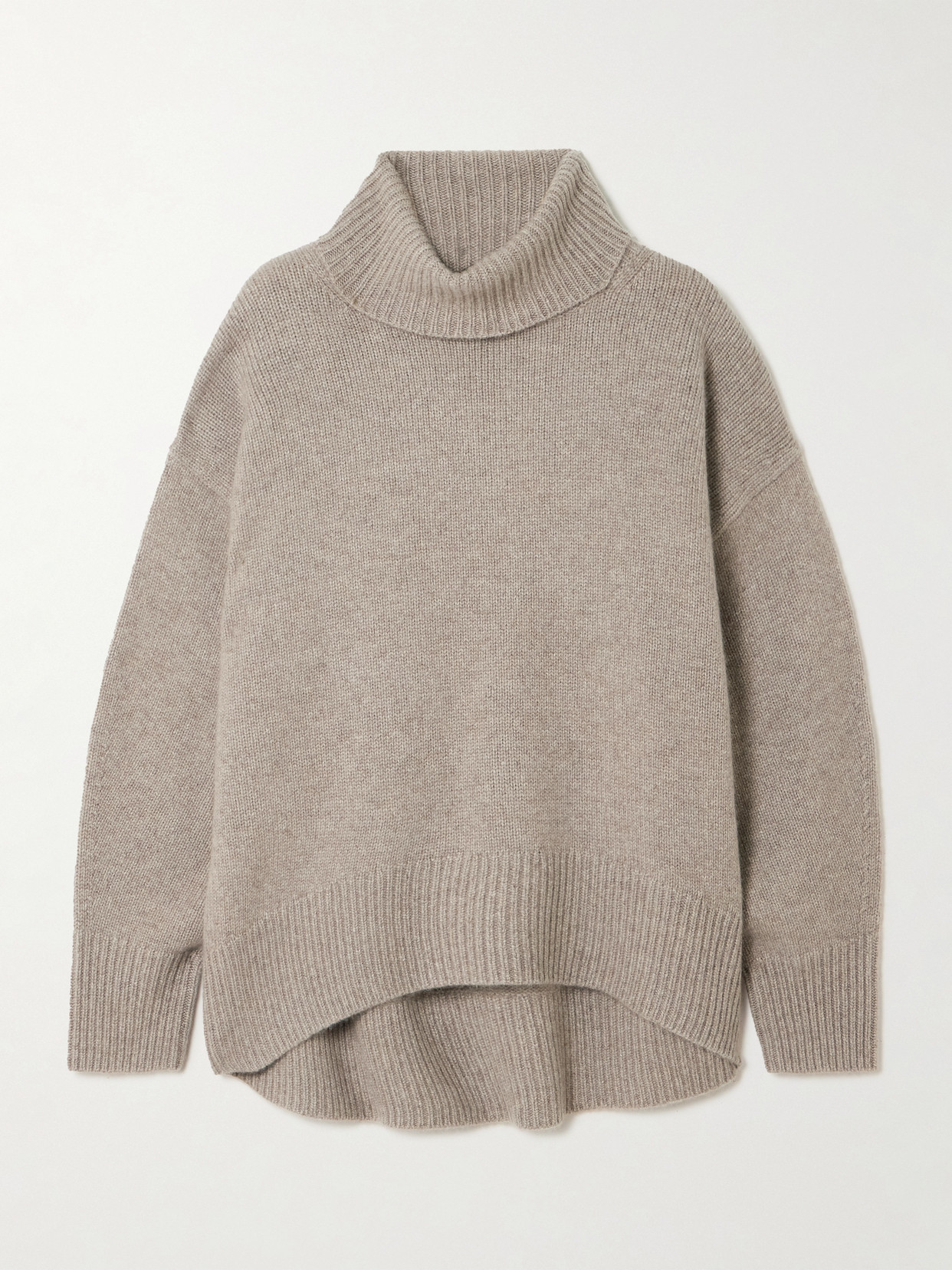 Arch4 World's End Oversized Cashmere Turtleneck Sweater In Neutral