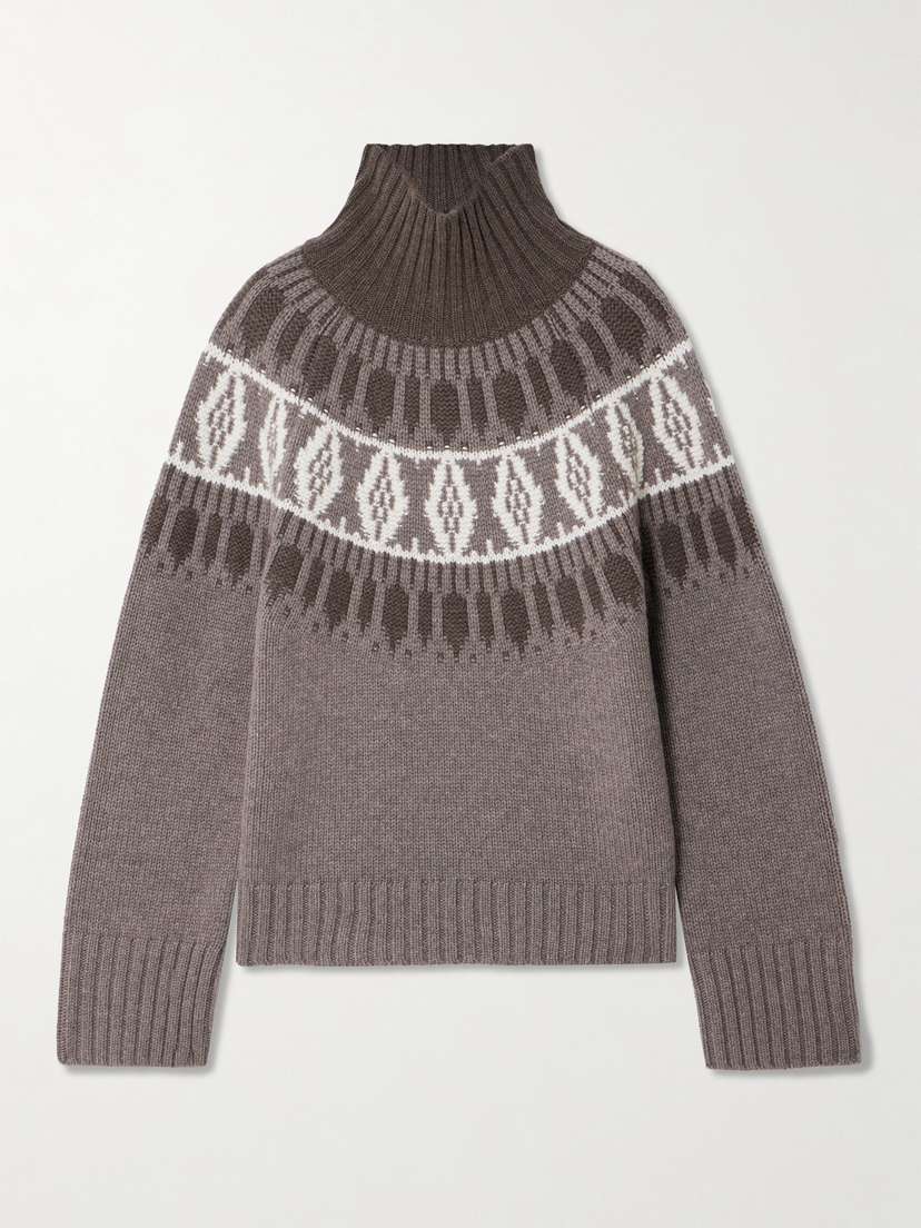 Arch4 Whistler Fair Isle Cashmere Turtleneck Sweater