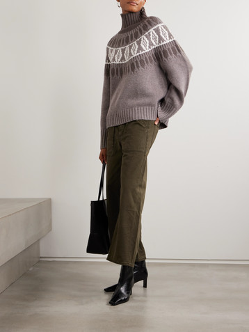 arch4 Whistler Fair Isle cashmere turtleneck sweater