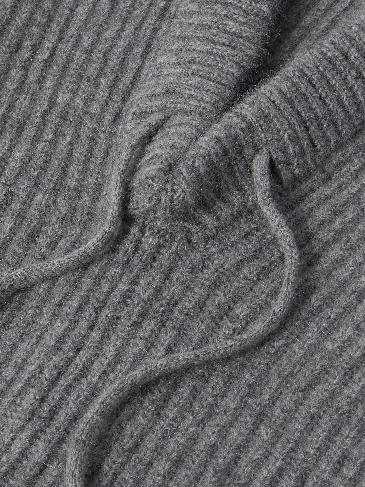 Arch4 Klosters Ribbed Cashmere Balaclava In Gray