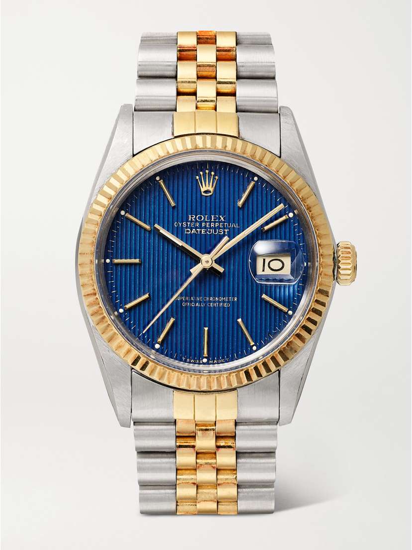 Stephanie Windsor + Rolex Vintage 1988 Oyster Perpetual Datejust Automatic 36mm 18-karat Gold And Stainless Steel Watch, Ref. No. 16013