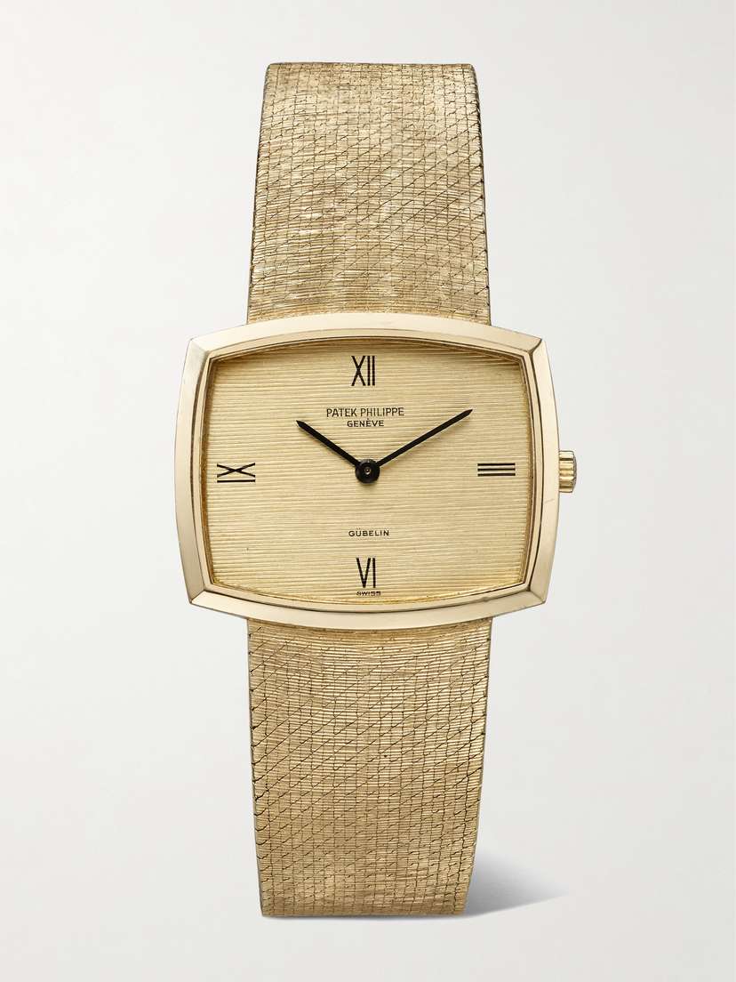 Stephanie Windsor + Patek Philippe X Gubelin Vintage 1972 Gondolo Hand-wound 32mm 18-karat Gold Watch, Ref. No. 3528/1