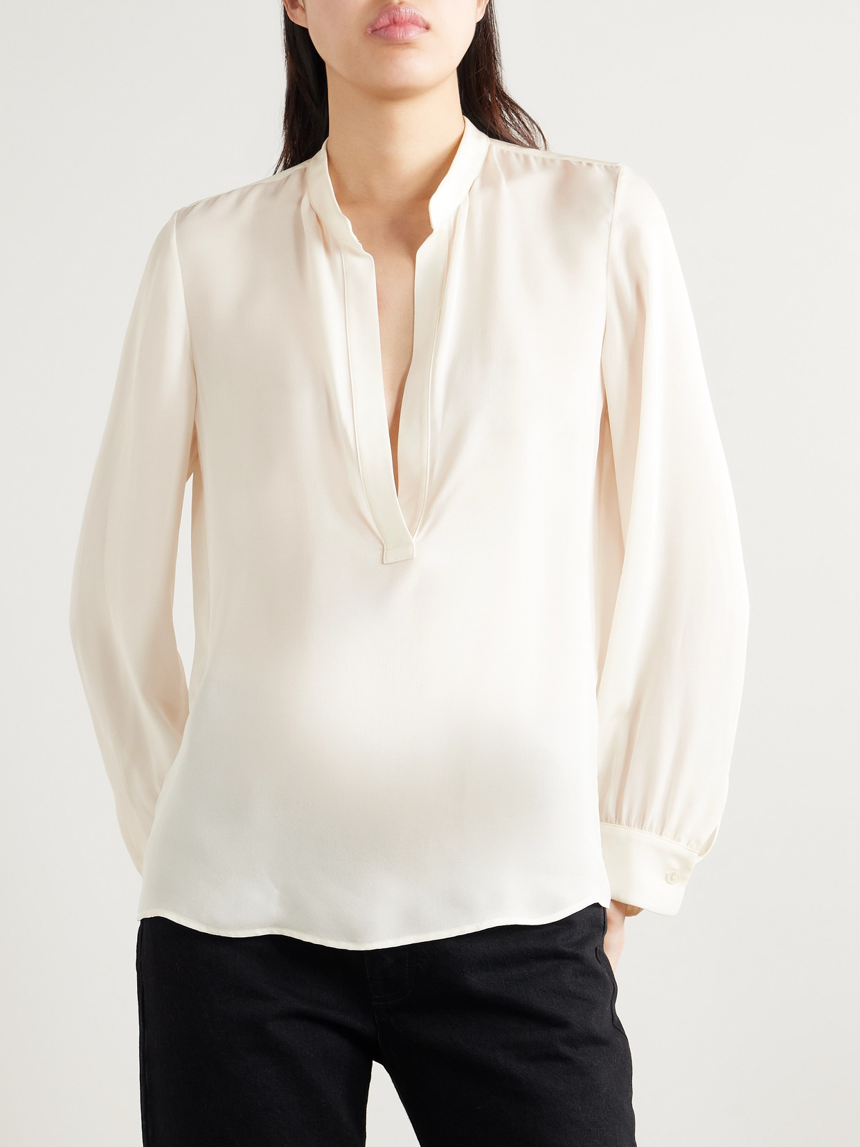Nili Lotan Montaine Silk-georgette Blouse