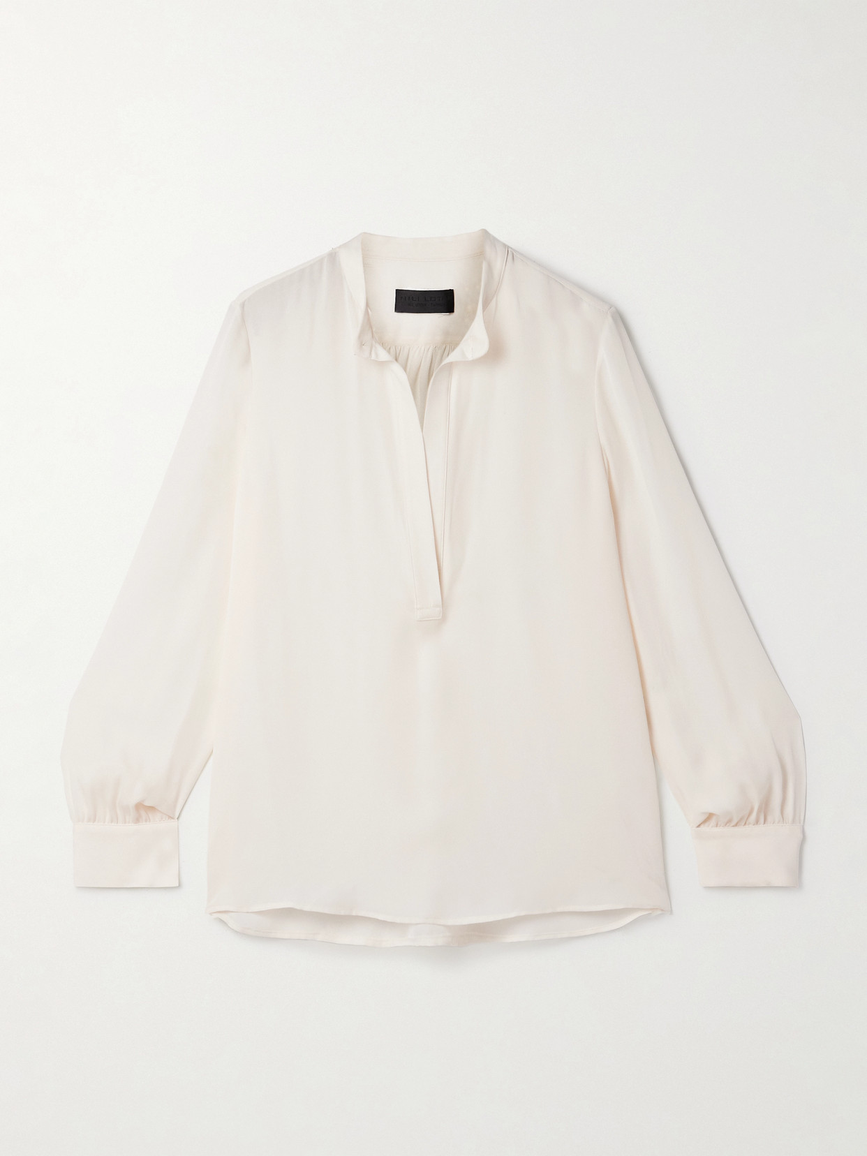 Nili Lotan Montaine Silk-georgette Blouse