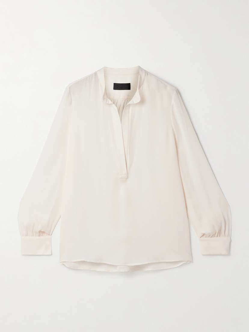 Nili Lotan Montaine Silk-georgette Blouse