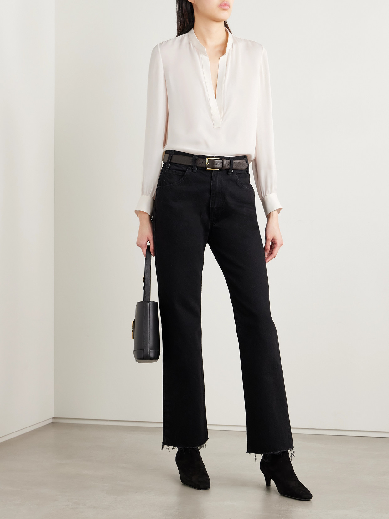 Nili Lotan Montaine Silk-georgette Blouse