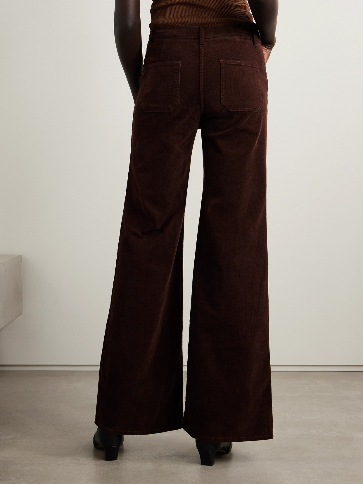 Nili Lotan Florence Cotton-blend Corduroy Flared Pants