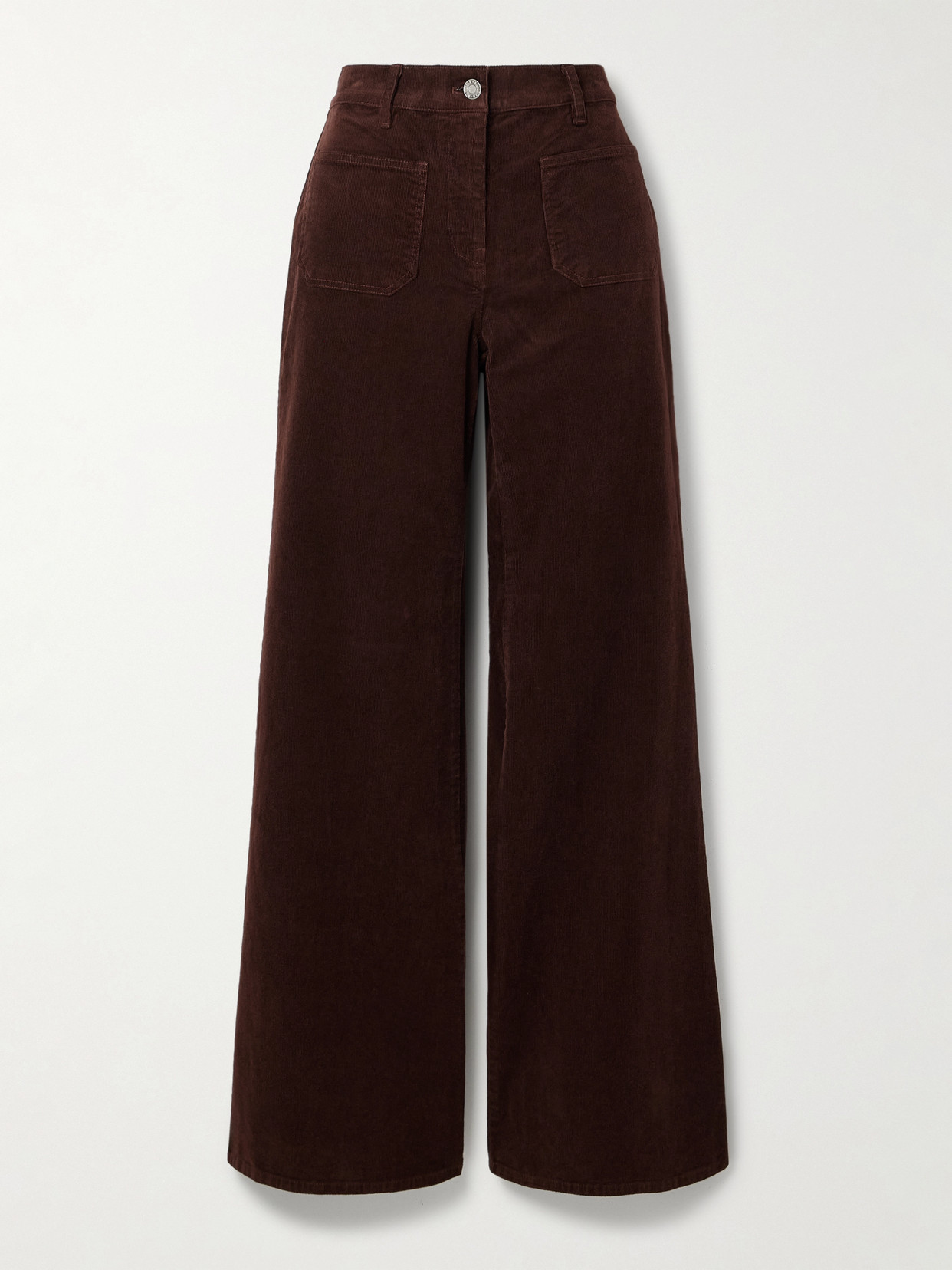 Nili Lotan Florence Cotton-blend Corduroy Flared Pants