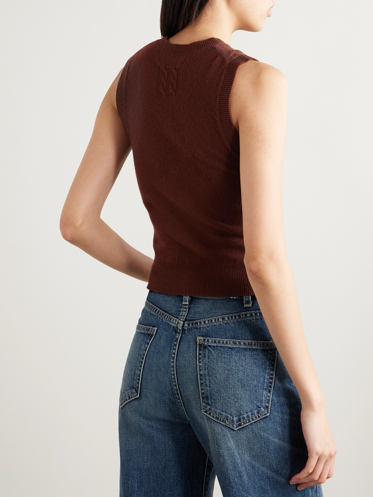 Nili Lotan May Cropped Cashmere Tank