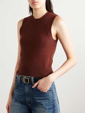 Nili Lotan May cropped cashmere tank