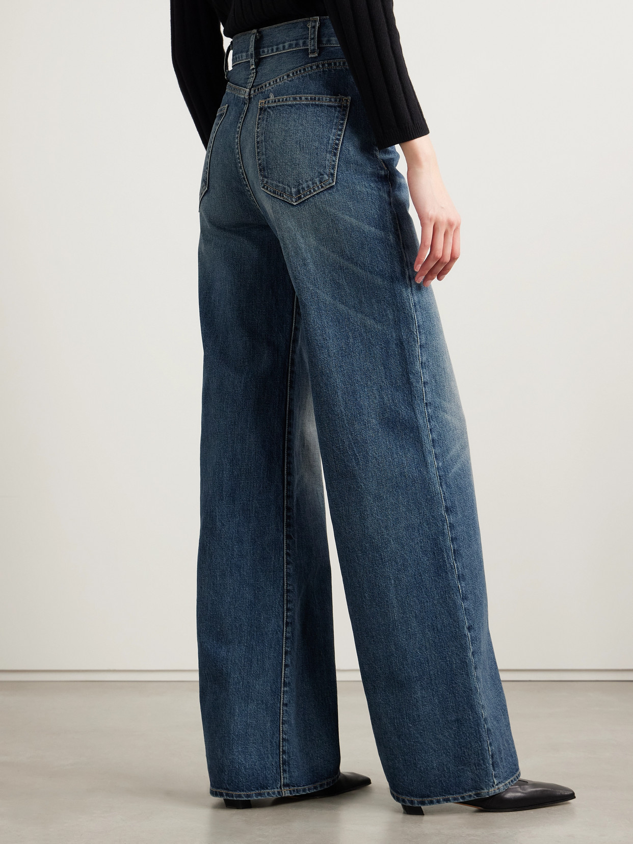 Nili Lotan Salone High-rise Wide-leg Jeans