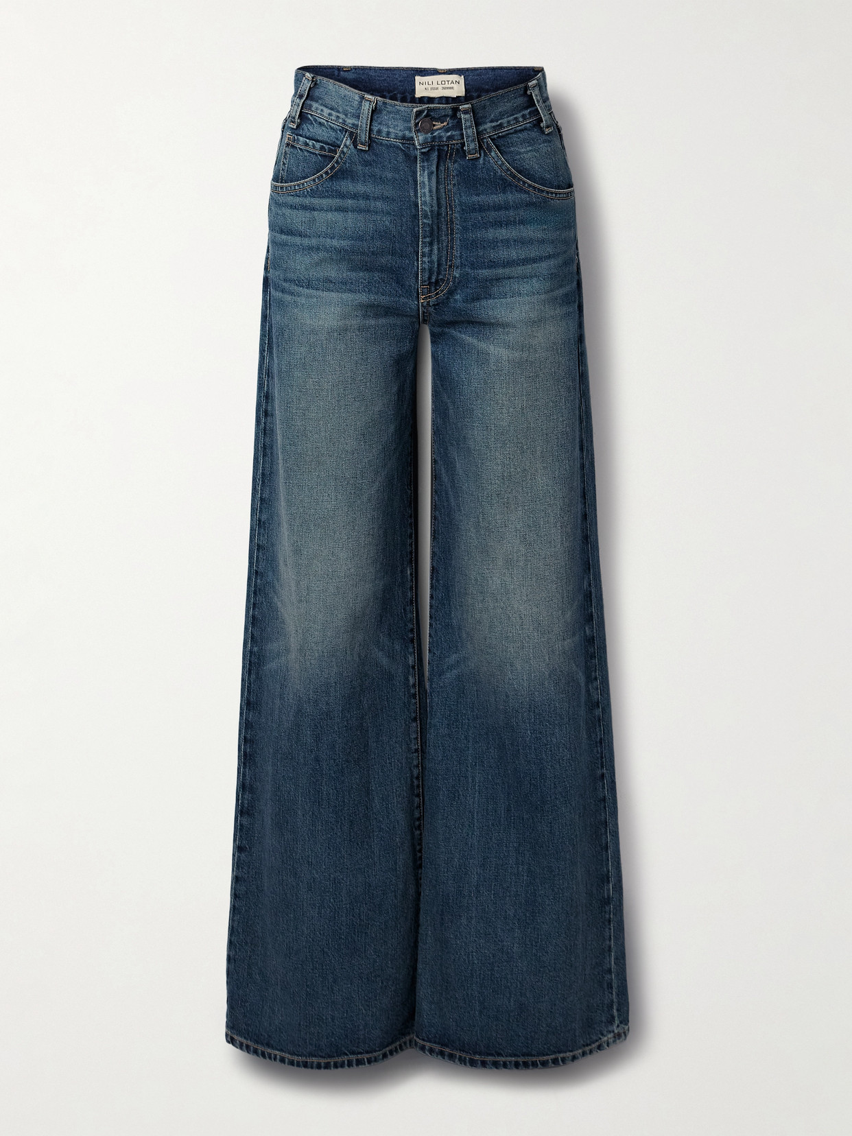 Nili Lotan Salone High-rise Wide-leg Jeans