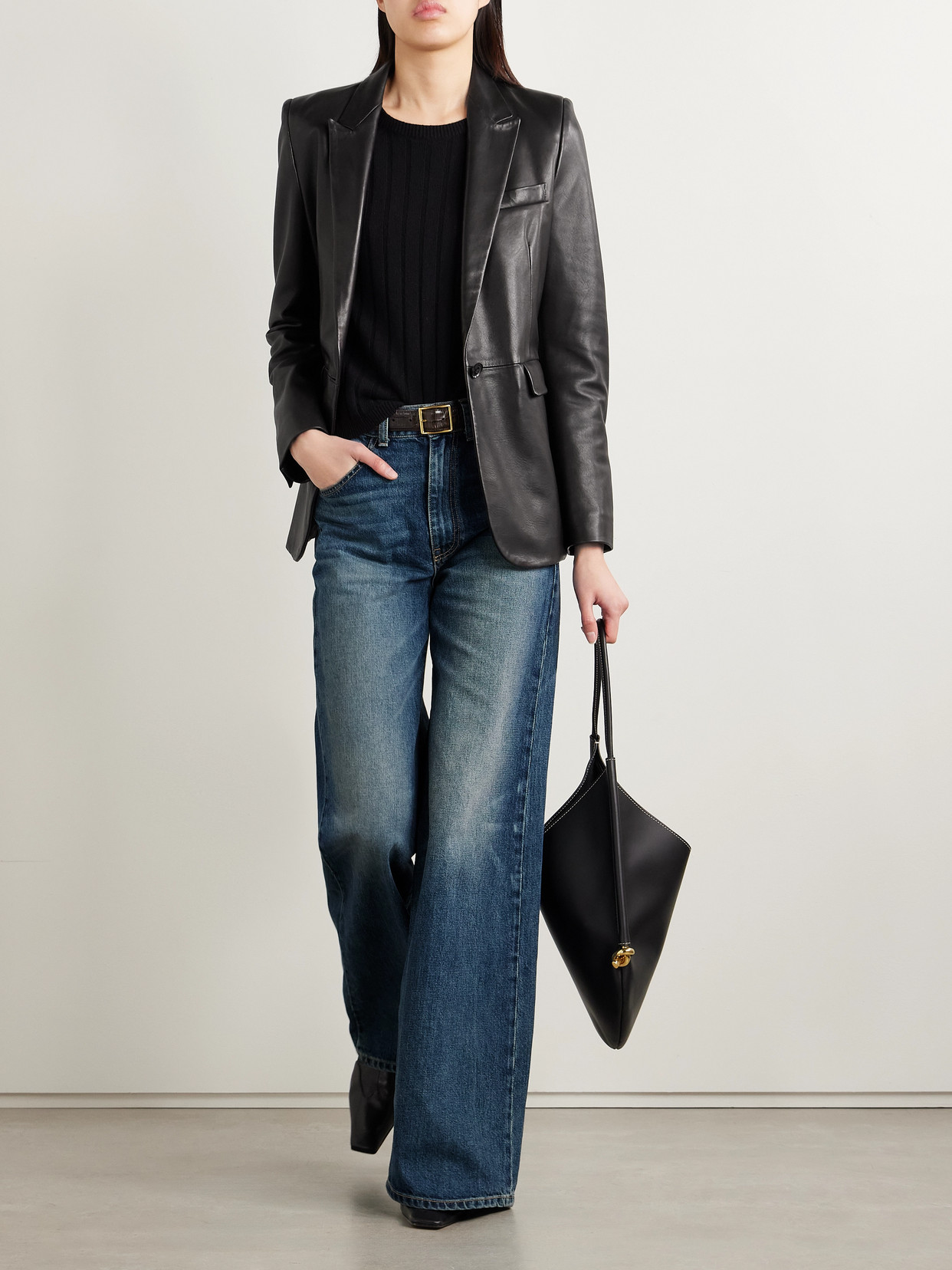 Nili Lotan Salone High-rise Wide-leg Jeans