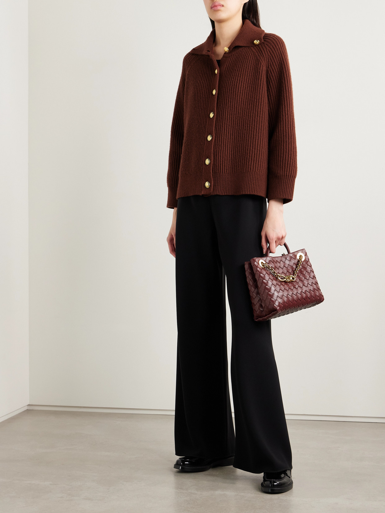 Nili Lotan Deryl Ribbed Cashmere Cardigan