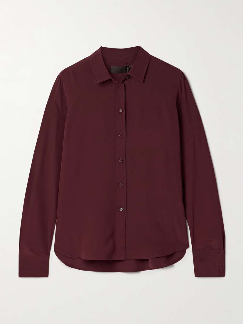 Nili Lotan Gaia Silk Crepe De Chine Shirt