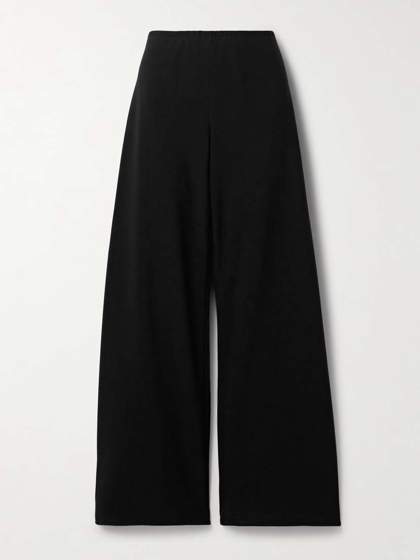 Nili Lotan Marlow Crepe Wide-leg Pants