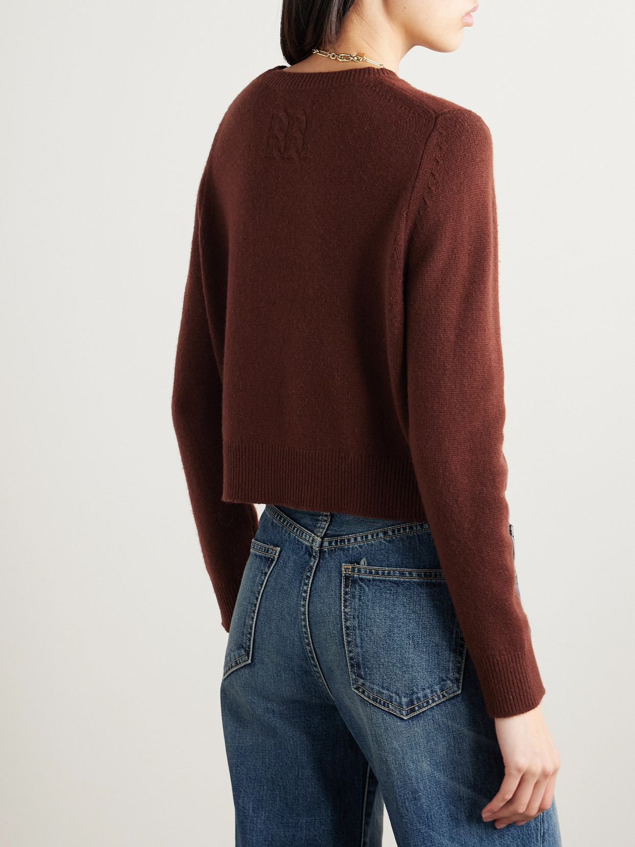 Nili Lotan Venus Cropped Cashmere Sweater