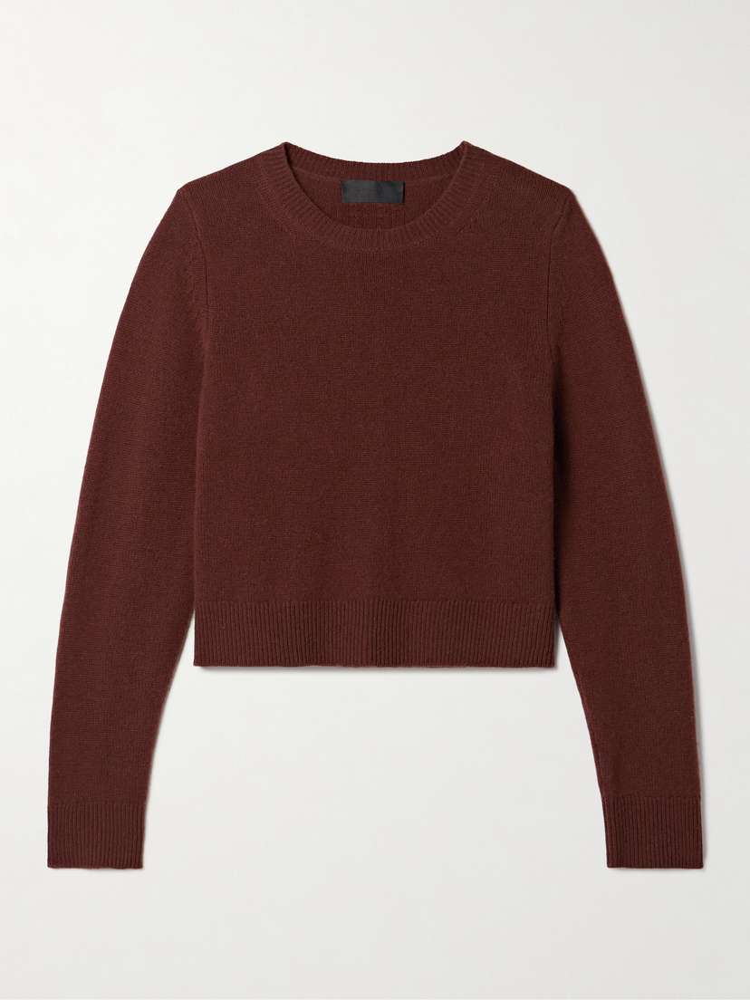 Nili Lotan Venus Cropped Cashmere Sweater